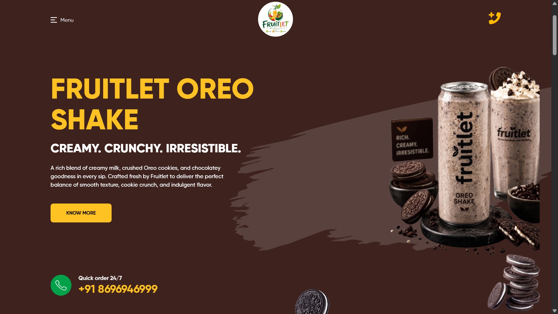 Fruitlet - Food Ordering Platform